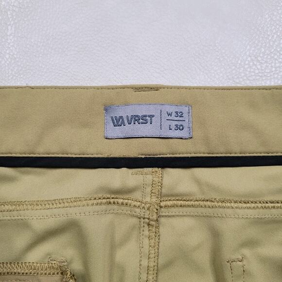 VRST Athletic Pants Mens 32x30 Khaki Limitless 5 Pocket Tech Pant Golf Preppy - Picture 9 of 12